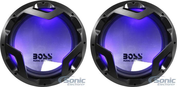 Boss Audio 12 Inch DVC 1600W Subwoofer w/ LED Illumination (2 Pack) | PD12LED Image 1