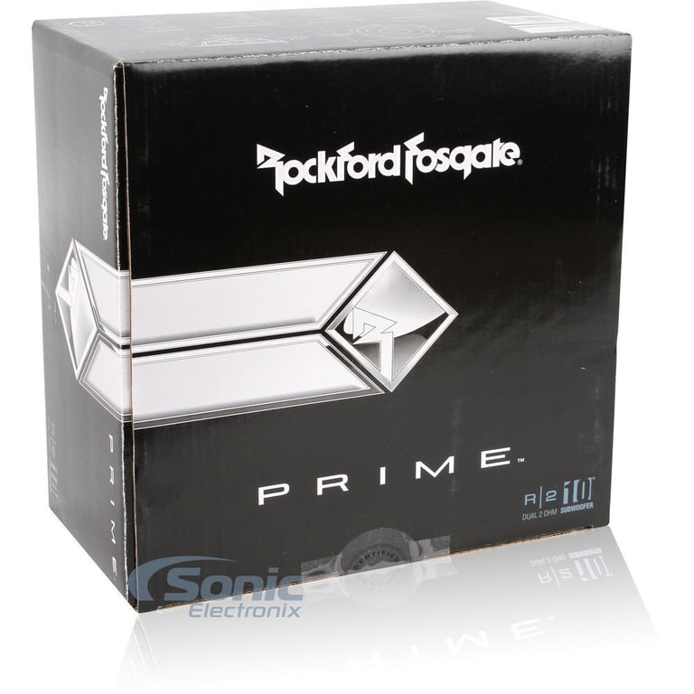 2) ROCKFORD FOSGATE R2D2-10 1000W 10" 2-Ohm Subwoofers + Dual 10" Sub Enclosure Image 9