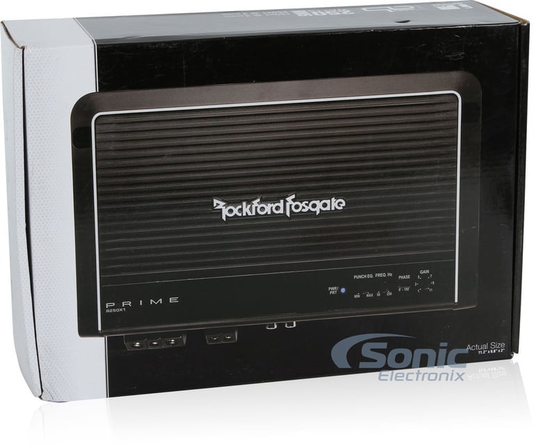NEW Rockford Fosgate R2S-1X12 12" 500W Subwoofer + Mono Amp + Premium Amp Kit Image 10