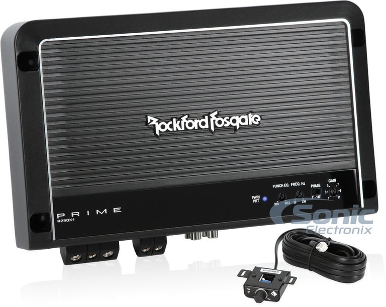 NEW Rockford Fosgate R2S-1X12 12" 500W Subwoofer + Mono Amp + Premium Amp Kit Image 5