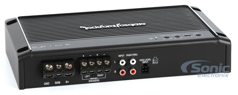 Rockford Fosgate Prime R150X2 R150 150 Watt RMS 2-Channel Amp+Premium Amp Kit Image 2