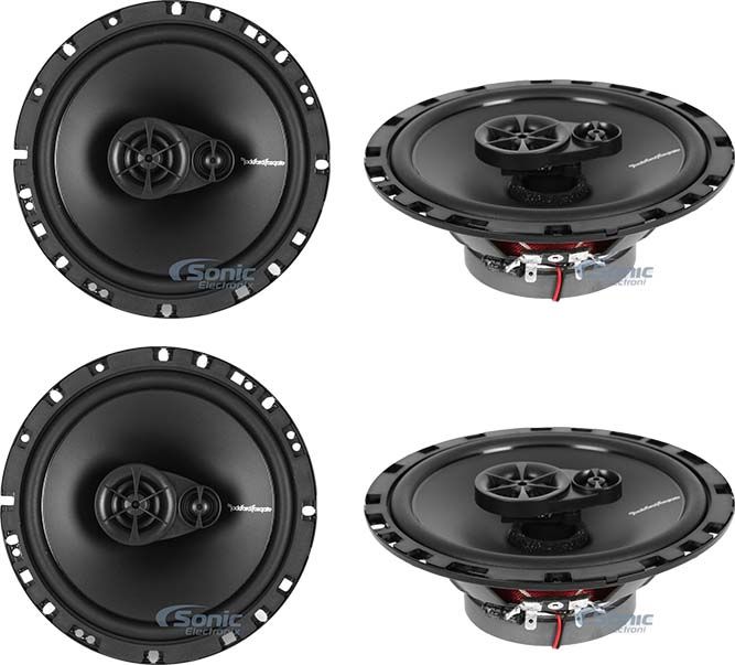 Rockford Fosgate R169X3 6x9" 260W 3 Way + R165X3 6.5" 3 Way Car Speakers Coaxial Image 1