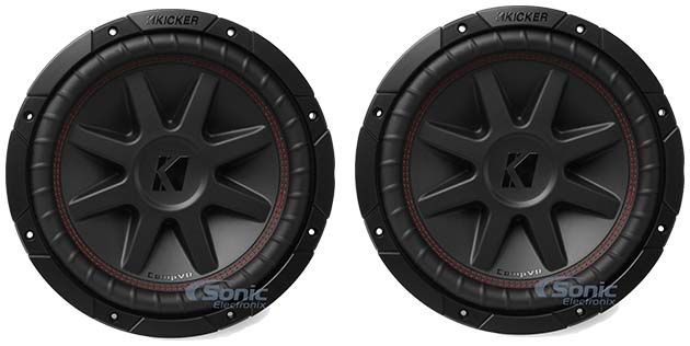 (2) Kicker 43CVR124 Car Subwoofers Image 1