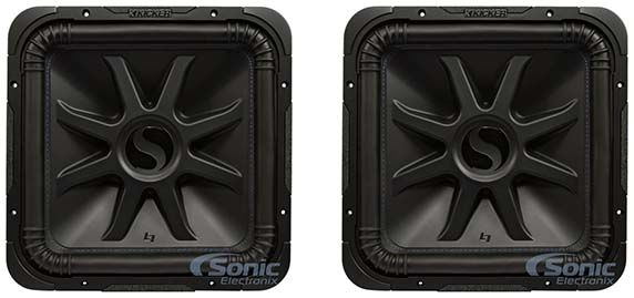 (2) Kicker L7S152 15" 4000w Solobaric L7S Car Subwoofers Image 1