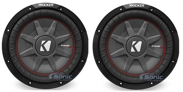 (2) Kicker 43CWRT101 COMPRT10 10" 1600 Watt Car Audio Subwoofers Subs Image 1