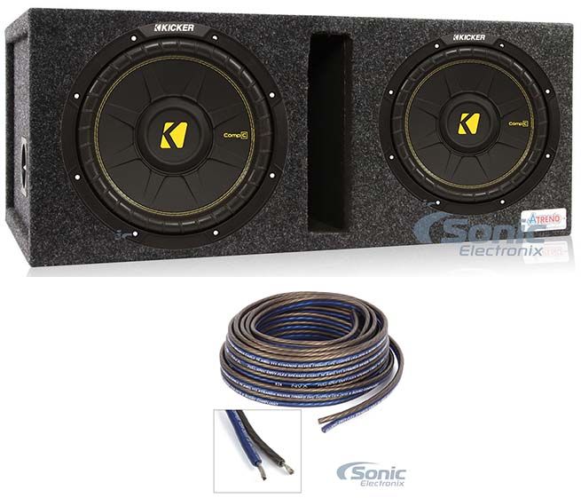 (2) Kicker 44CWCS124 with Ported Dual Enclosure Image 1