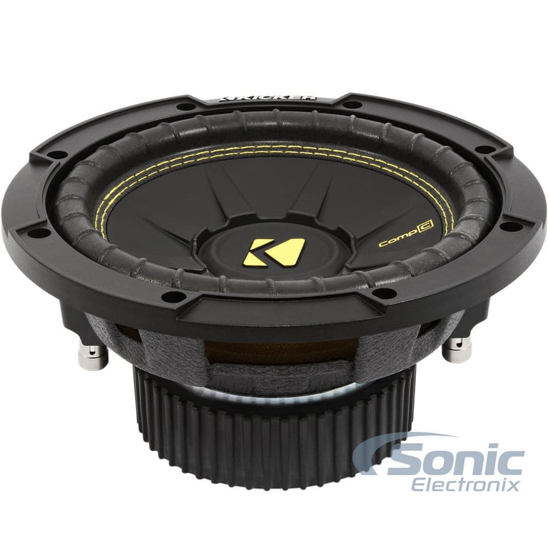 (2) Kicker CompC CWCD84 (44CWCD84) + Boss 1100M Amplifier + Free Amp Kit Image 15