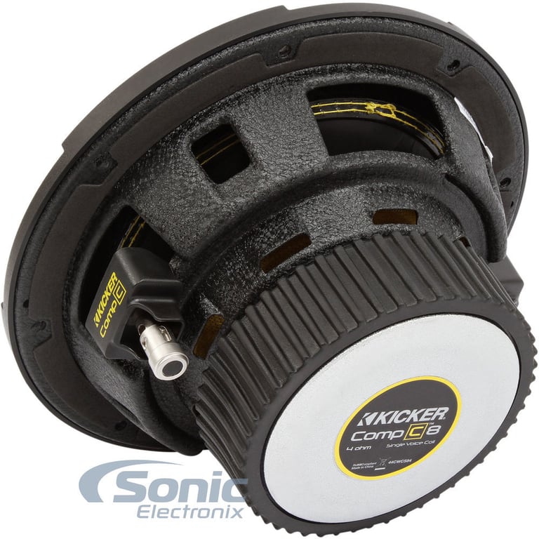 (2) Kicker CompC CWCD84 (44CWCD84) + Boss 1100M Amplifier + Free Amp Kit Image 20