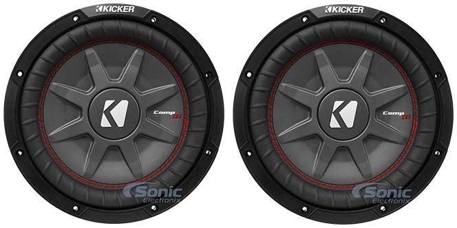 (2) Kicker 43CWRT101 COMPRT10 10" 1600 Watt Car Audio Subwoofers Subs CWRT10-1 Image 1