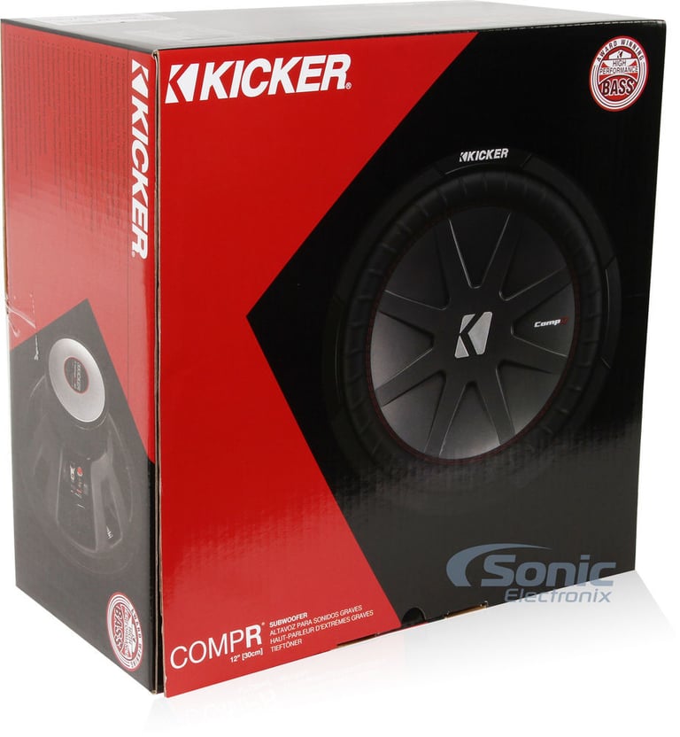 (2) Kicker CompR CWR124 (43CWR124) + Amplifier & Amp Kit Image 18