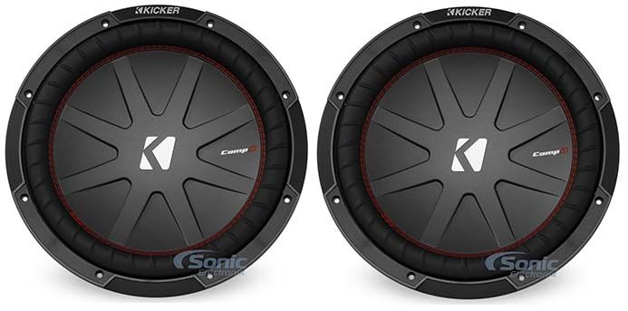 (2) Kicker CompR CWR122 (43CWR122) Subwoofer Image 1