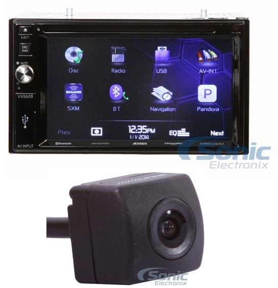 Jensen VX6628 Multimedia Receiver + Alpine Universal CMOS Rearview Backup Camera Image 1