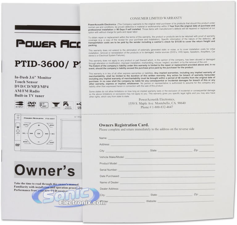 Power Acoustik PTID-3600 Image 13