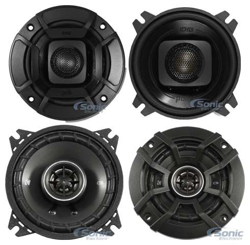 Polk 4-Inch 135W Speakers with Kicker CS Series 4-Inch Coaxial Speakers Image 1