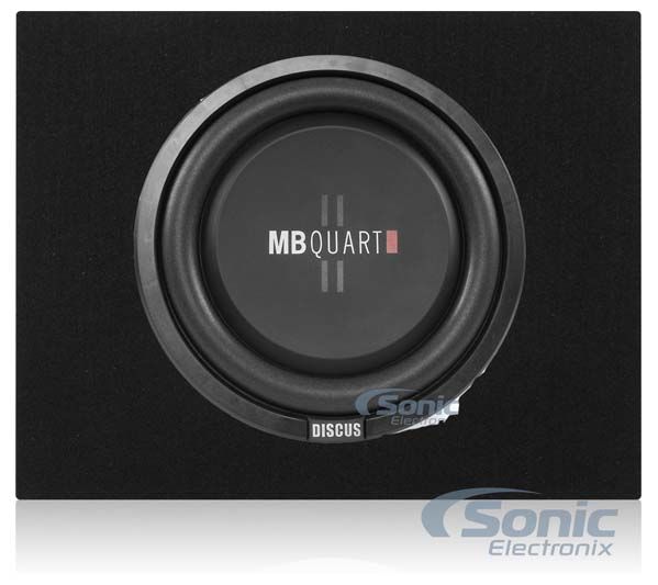 MB Quart 400 Watt 12 Inch Shallow Subwoofer + Q Power Slim Sub Car Box Enclosure Image 1