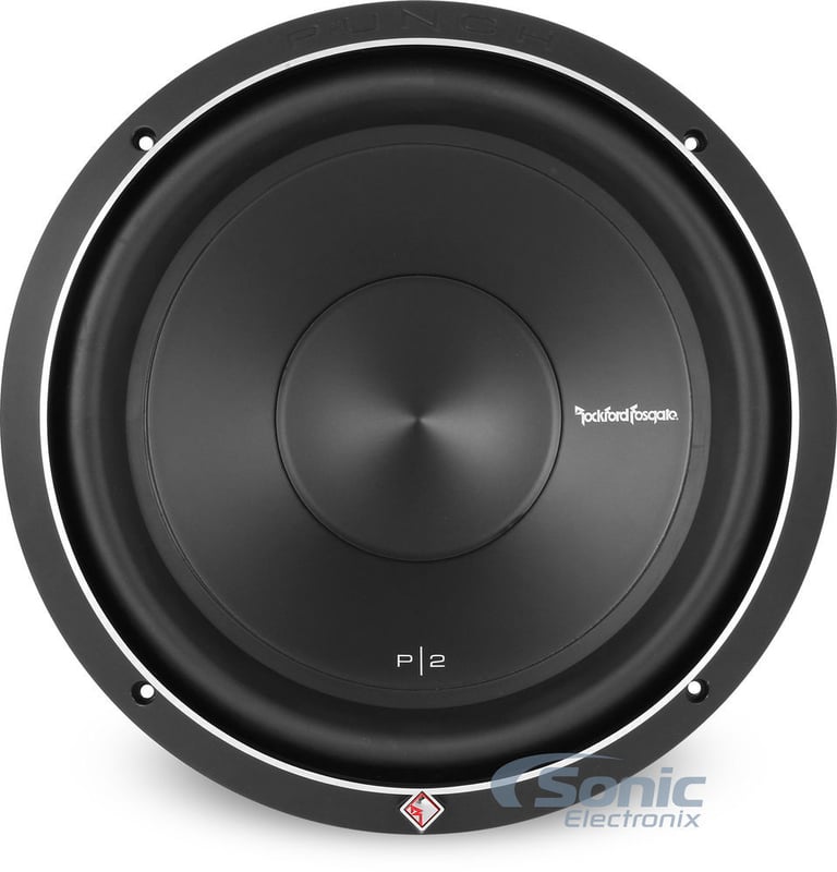 2) ROCKFORD FOSGATE P2D4-12 12" 1600W Car Subwoofers Sub + Dual Vented Sub Box Image 3