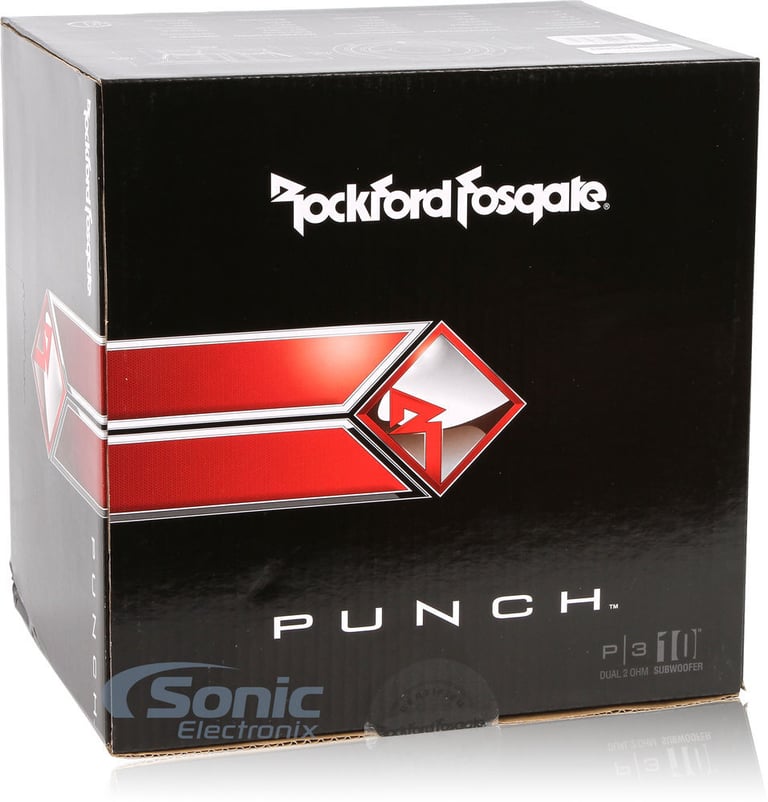 ROCKFORD FOSGATE P3D2-10 10" 1000 Watt 2-Ohm Car Audio Subwoofer + Sub Box Image 8