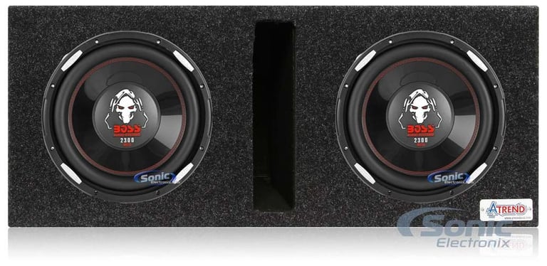 (2) Boss Audio P126DVC 12" Car Subwoofers + Vented Sub Box Enclosure Image 1