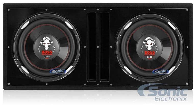 (2) Boss Audio P126DVC Car Subwoofers + Vented Sub Enclosure Image 1