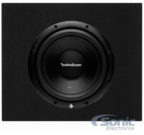 Rockford Fosgate R1S4-10 10" Prime 300 Watt 4-Ohm SVC Subwoofer + Sealed Box Image 1