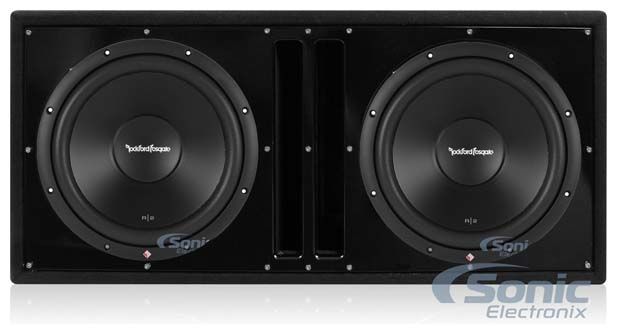 2) Rockford Fosgate R2D2-12 12" 1000 Watt Subwoofers+Vented Sub Box Enclosure Image 1