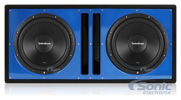 2) Rockford Fosgate R2D2-12 12" 1000 Watt Subwoofers+Vented Sub Box Enclosure Image 1