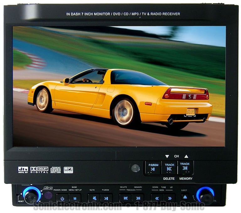 Audiovox PAV-2000DTV 7" LCD In-Dash Multimedia Image 1