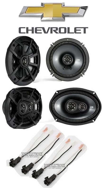 Kicker Front+Rear Factory Speaker Replacement For 2000-13 Chevrolet Chevy Impala Image 1
