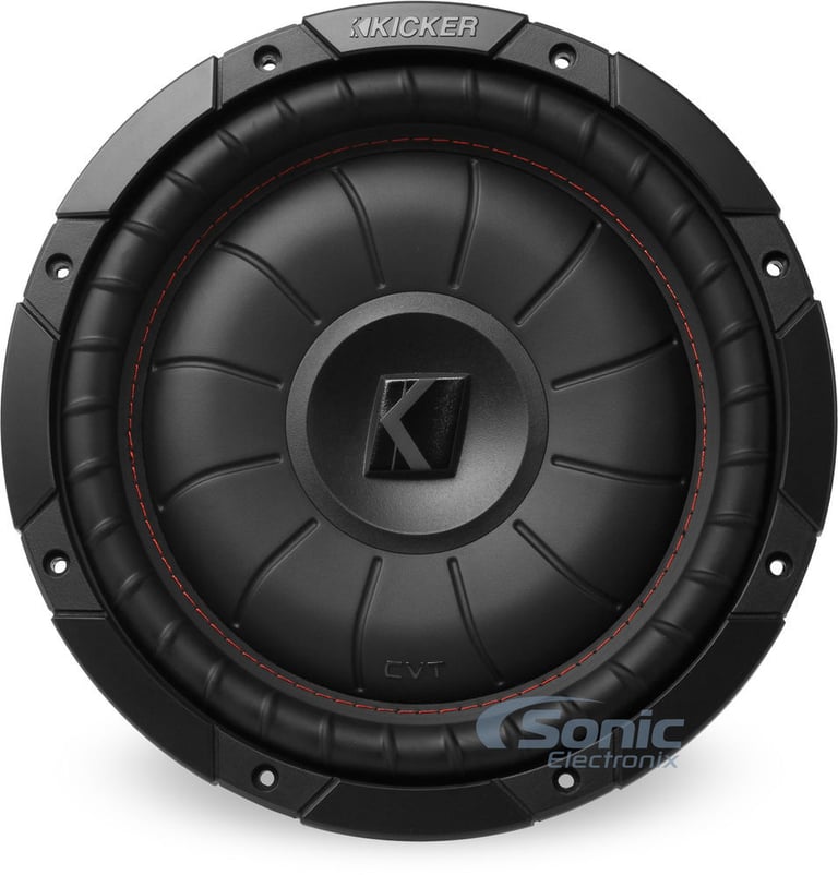 Kicker 43CVT104 COMPVT 800w 10" Shallow Slim Car/Truck Subwoofer+Sealed Sub Box Image 15