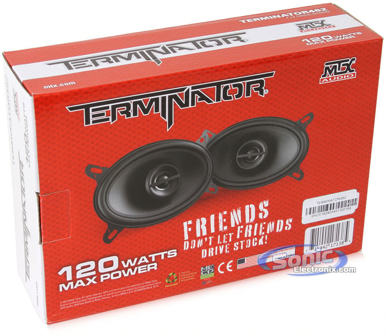 (4) MTX TERMINATOR462 4x6" 160 Watt RMS Car Audio Coaxial Speakers Image 13