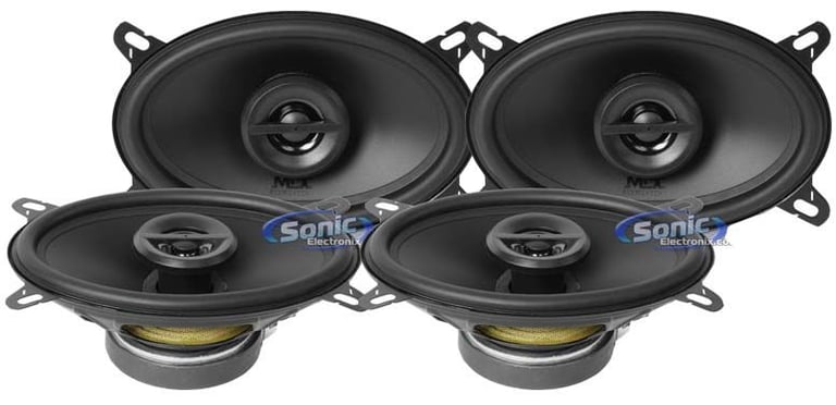(4) MTX TERMINATOR462 4x6" 160 Watt RMS Car Audio Coaxial Speakers Image 1