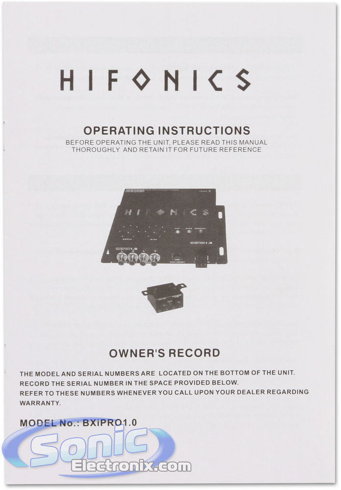 Hifonics BXiPRO1.0 Image 7