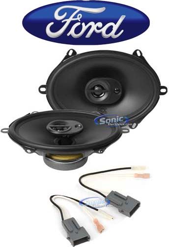MTX Rear Factory Speaker Replacement Kit+Harness For 1997-1998 Ford F-150 Image 1