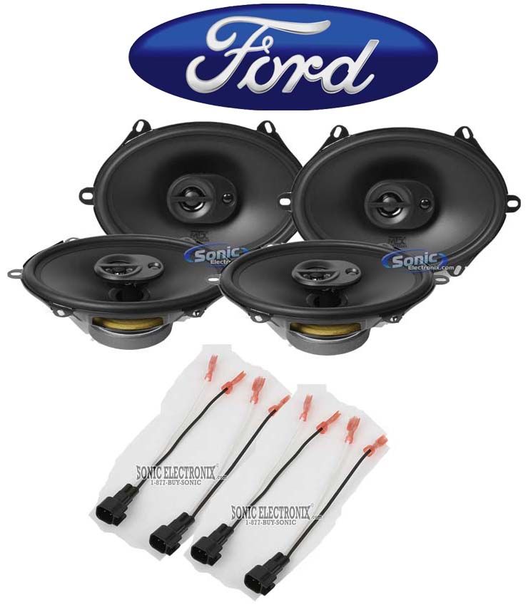 MTX Front+Rear Speaker Replacement For 2001-2005 Ford Explorer Sport Trac Image 1