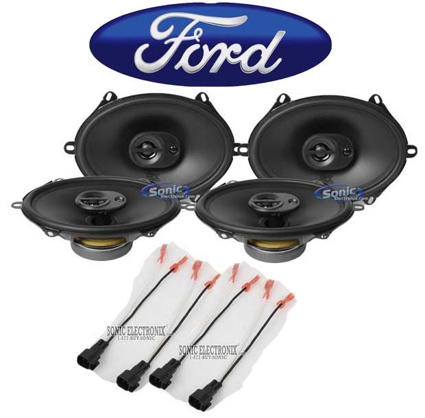 MTX Front+Rear Speaker Replacement Kit For 2005-2007 Ford F-250/350/450/550 Image 1