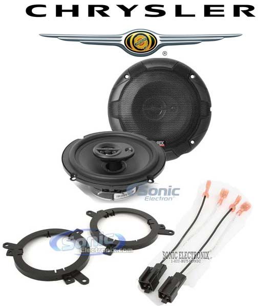 MTX 6.5" Front Factory Speaker Replacement Kit For 1999-2004 Chrysler 300M Image 1