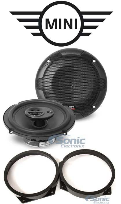MTX 6.5" Front Factory Speaker Replacement w/ Adapters For 2002-2008 Mini Cooper Image 1