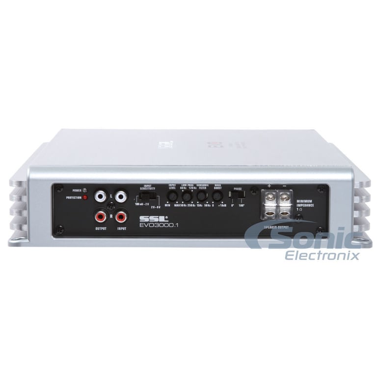 SSL EVO3000.1 3000 Watt Class D 1-Ohm Mono Car Audio Amplifier+Amp Kit+Remote Image 10