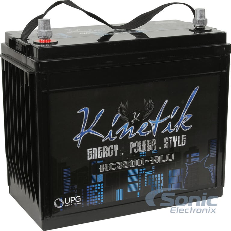 Kinetik HC3800-BLU Car Power Cell/Battery 3800 Watts + KMS-30 Mounting Sleeve Image 3