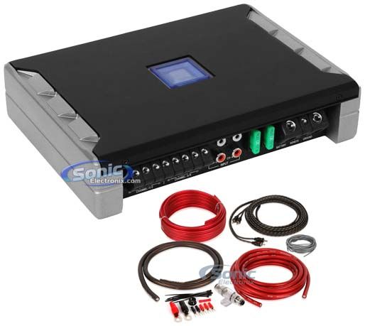 Alpine PDR-F50 4 Channel 500 Watt RMS Class D Car Amplifier+Premium Amp Kit Image 1
