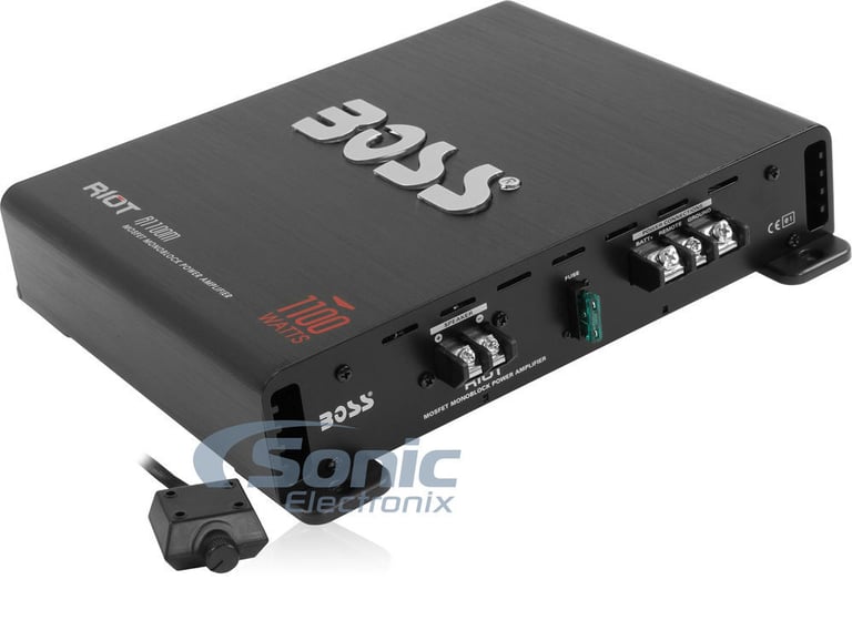 (2) BOSS Audio R1100M Amplifier + Sub Bass Remote Image 2
