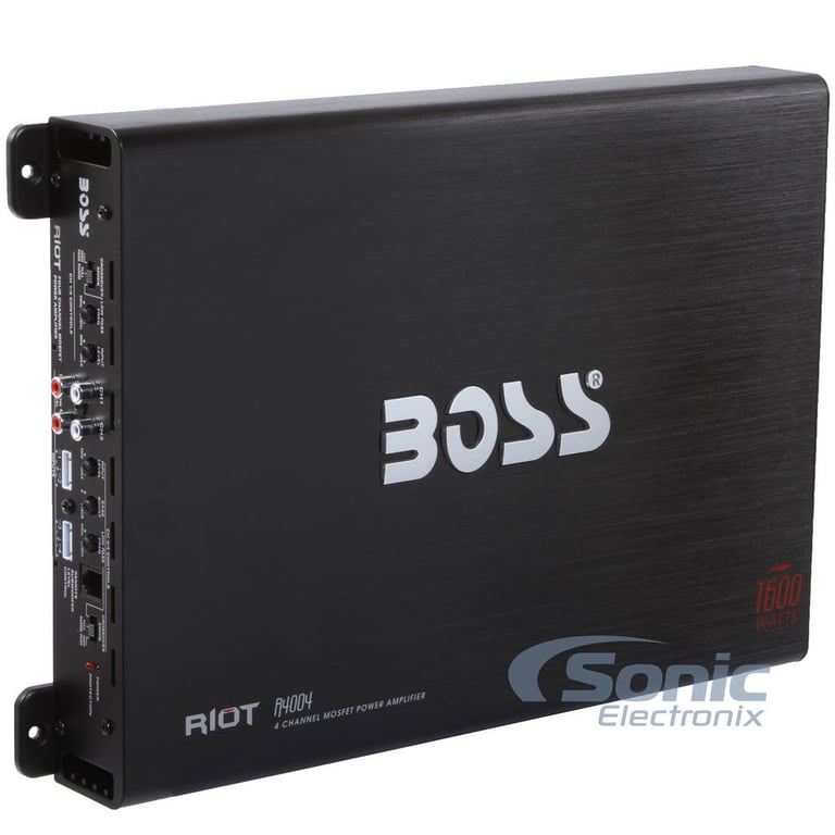 BOSS R4004 1600W 4-Channel Car Audio Power Amplifier w/Remote+8 Gauge Amp Kit Image 9