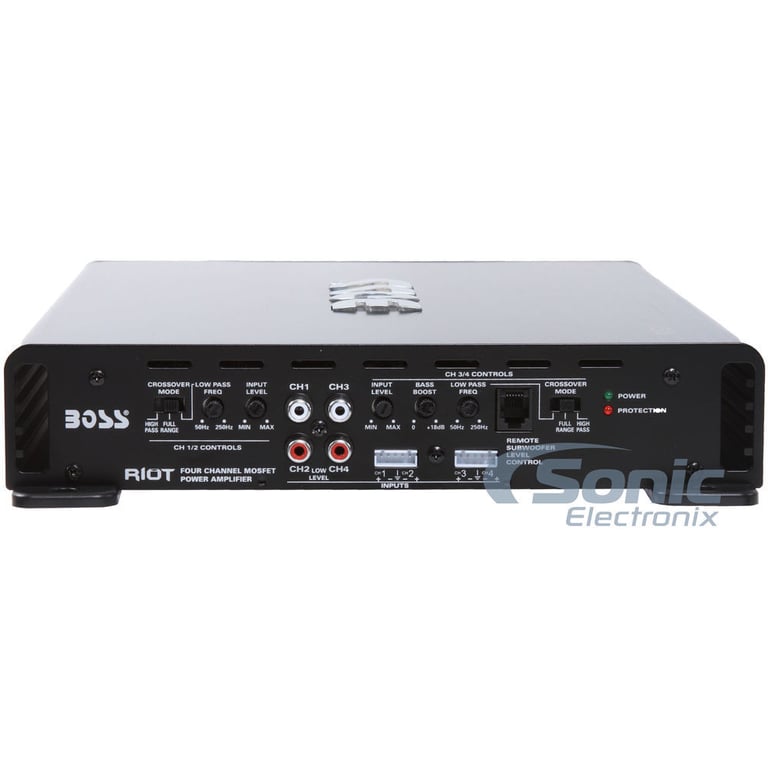 BOSS R4004 1600W 4-Channel Car Audio Power Amplifier w/Remote+8 Gauge Amp Kit Image 11