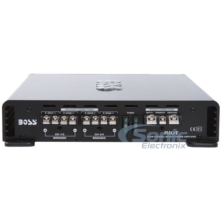 BOSS R4004 1600W 4-Channel Car Audio Power Amplifier w/Remote+8 Gauge Amp Kit Image 12