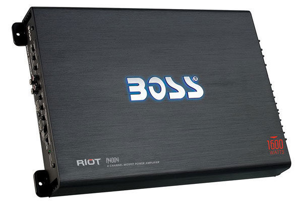 BOSS R4004 1600W 4-Channel Car Audio Power Amplifier w/Remote+8 Gauge Amp Kit Image 7
