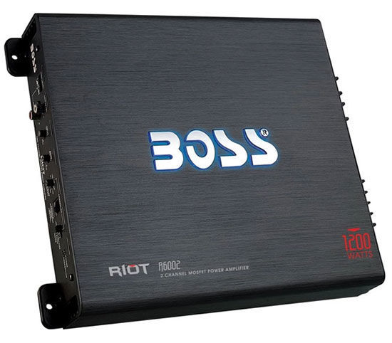 BOSS R6002 1200W 2-Channel Car Audio Amplifier+Remote+8 Gauge Amp Kit Image 8