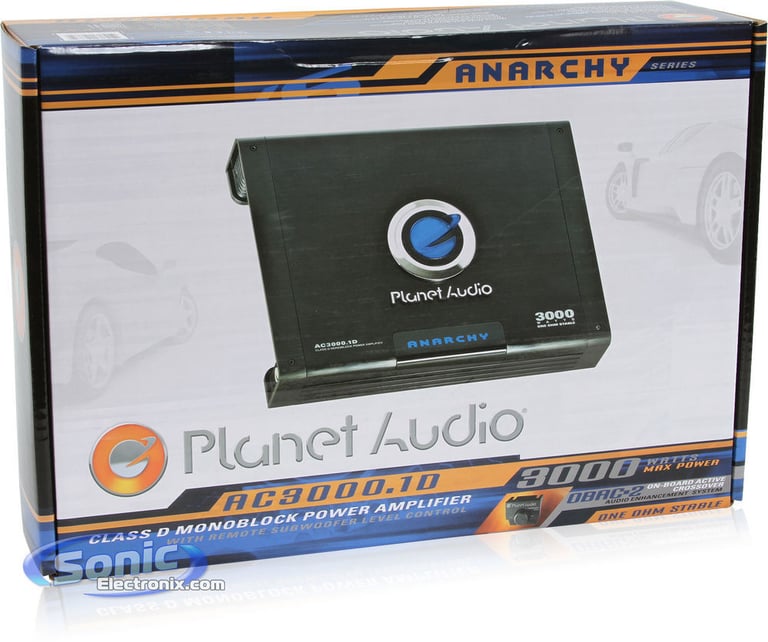Planet Audio AC3000.1D Mono Car Amplifier + Amp Kit + Remote Image 17
