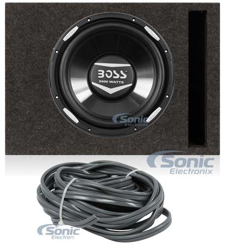 Boss Audio Armor AR12D 12" 2400 Watt Car Subwoofer With Vented Sub Enclosure Box Image 1