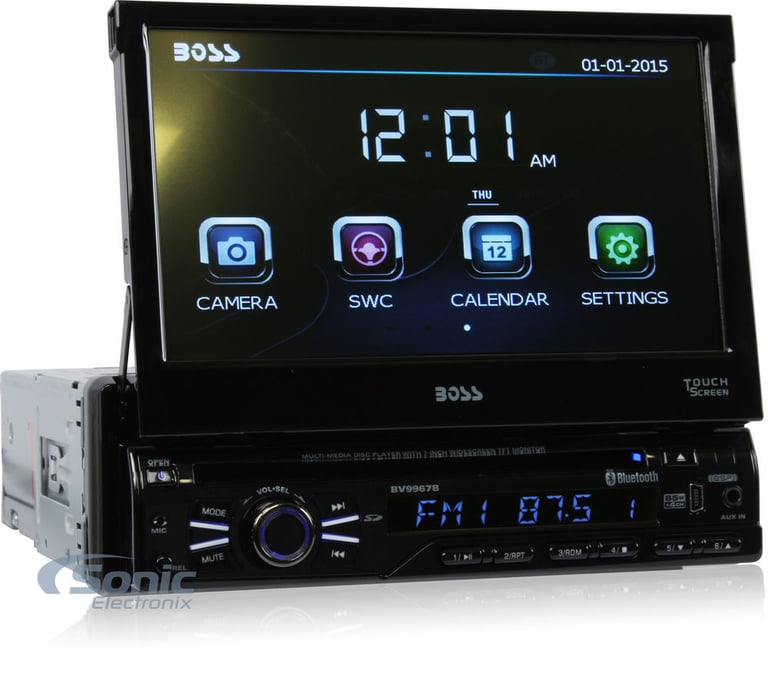 Boss BV9967B 7&rdquo; In-Dash Car DVD CD Receiver with Bluetooth+License Plate Camera Image 12
