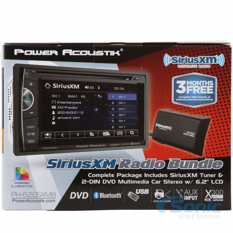 Power Acoustik PH-620SXMB Image 4